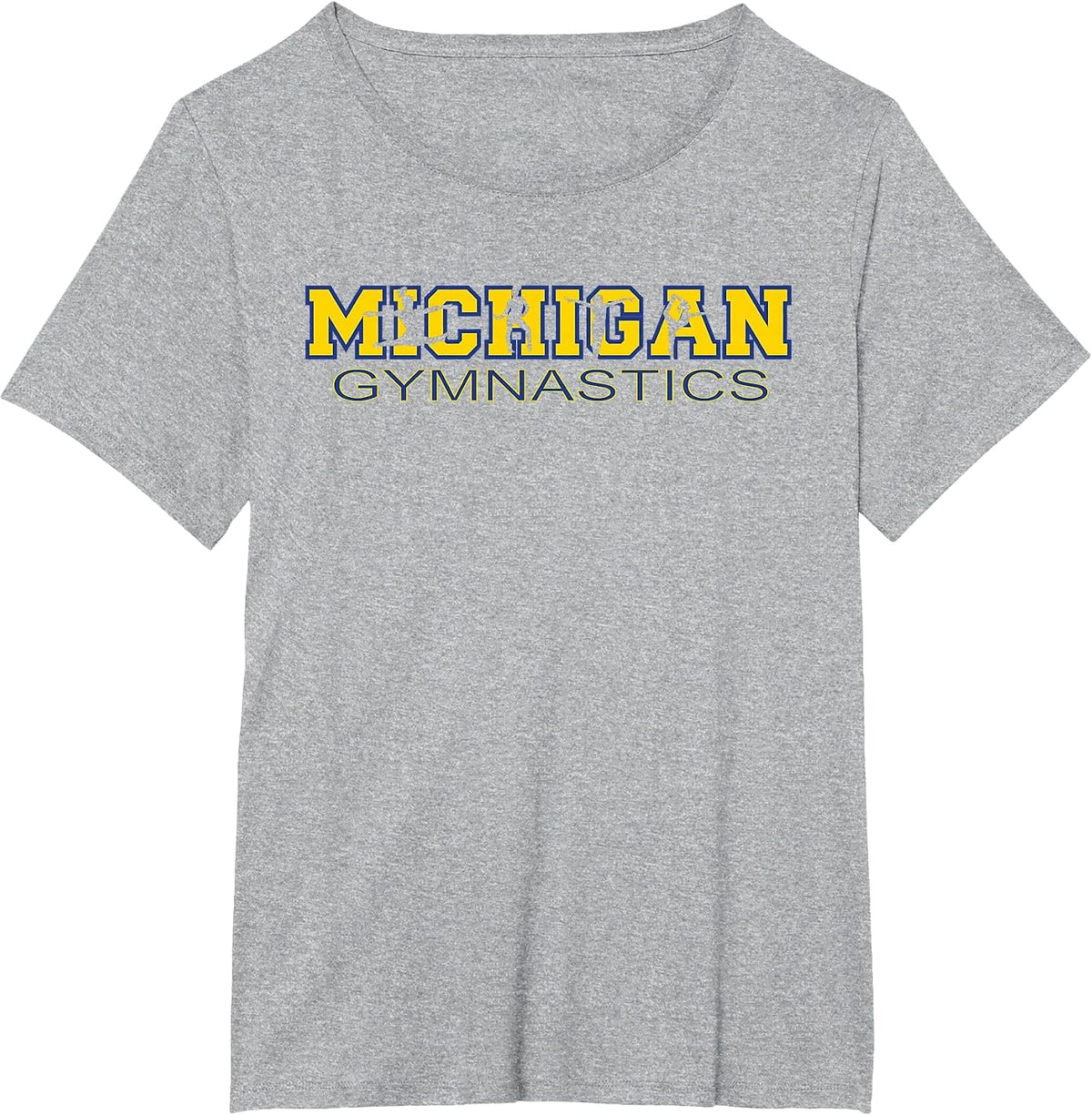 Michigan Gymnastics Girls Tumbling Gear Gymnast Womens Dance T-Shirt - Heather Grey