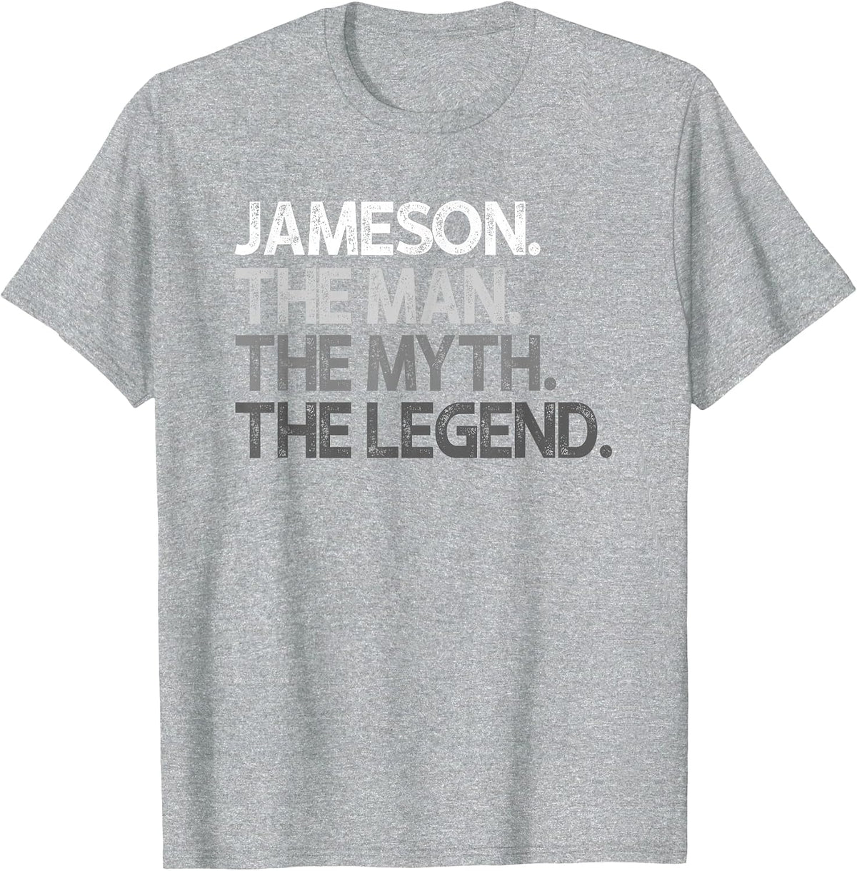 Jameson Design: The Man Myth Legend T-Shirt - Heather Grey