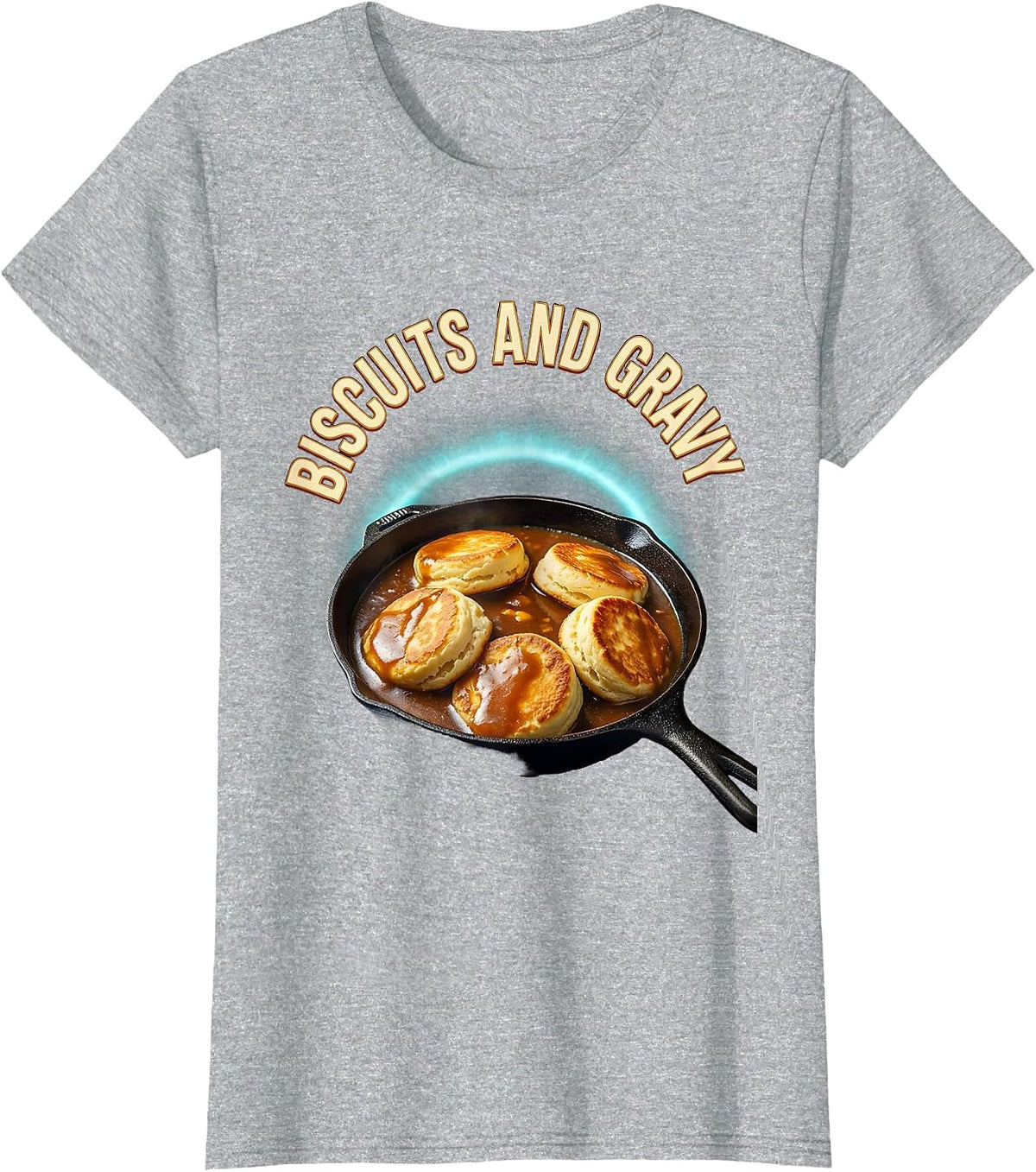 Biscuits and Gravy Bootleg 90's Rap Rock Vintage Funny T-Shirt - Heather Grey