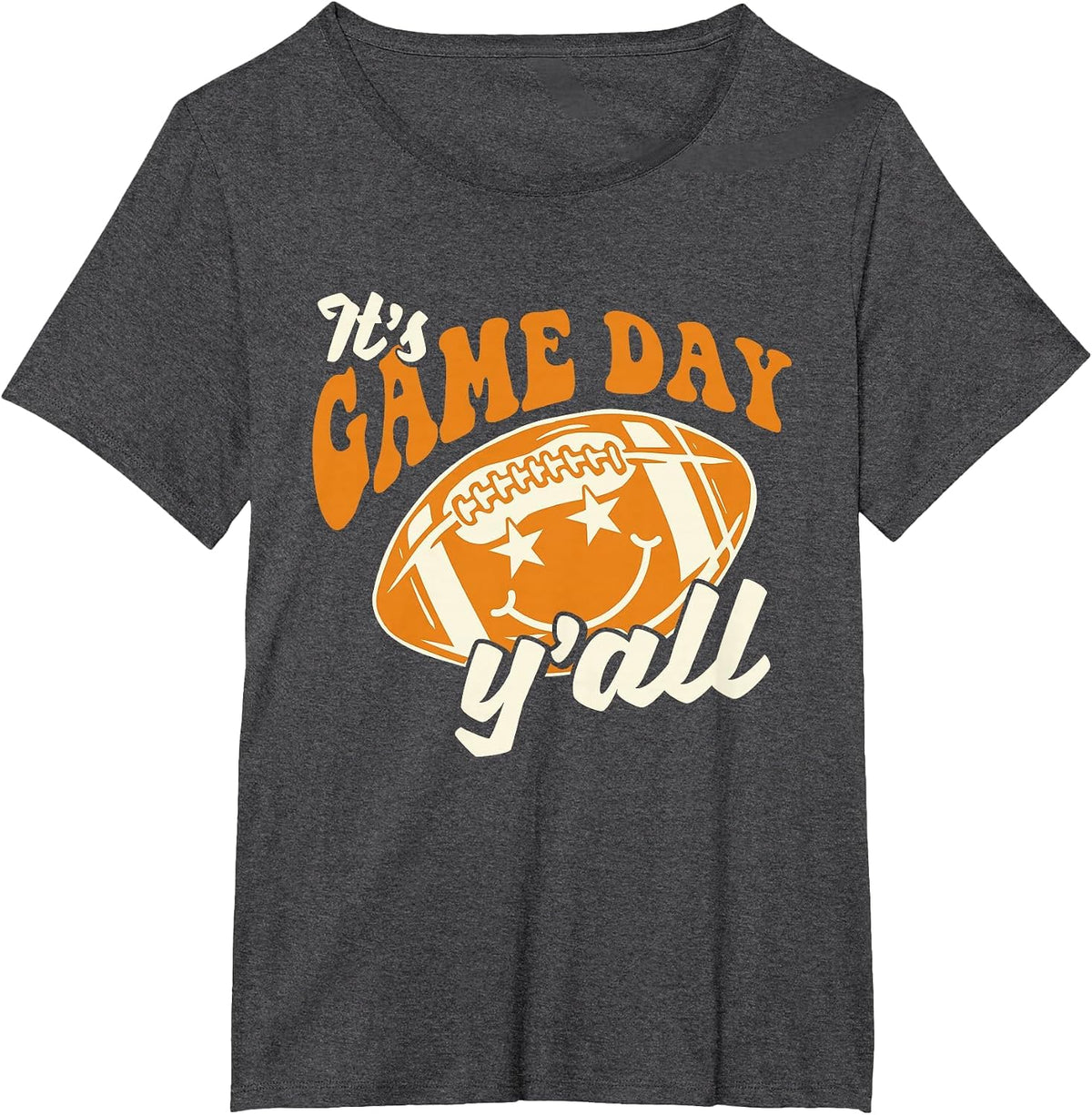 It's Game Day - American USA Football Player Game Sports T-Shirt - Dark Heather Grey
