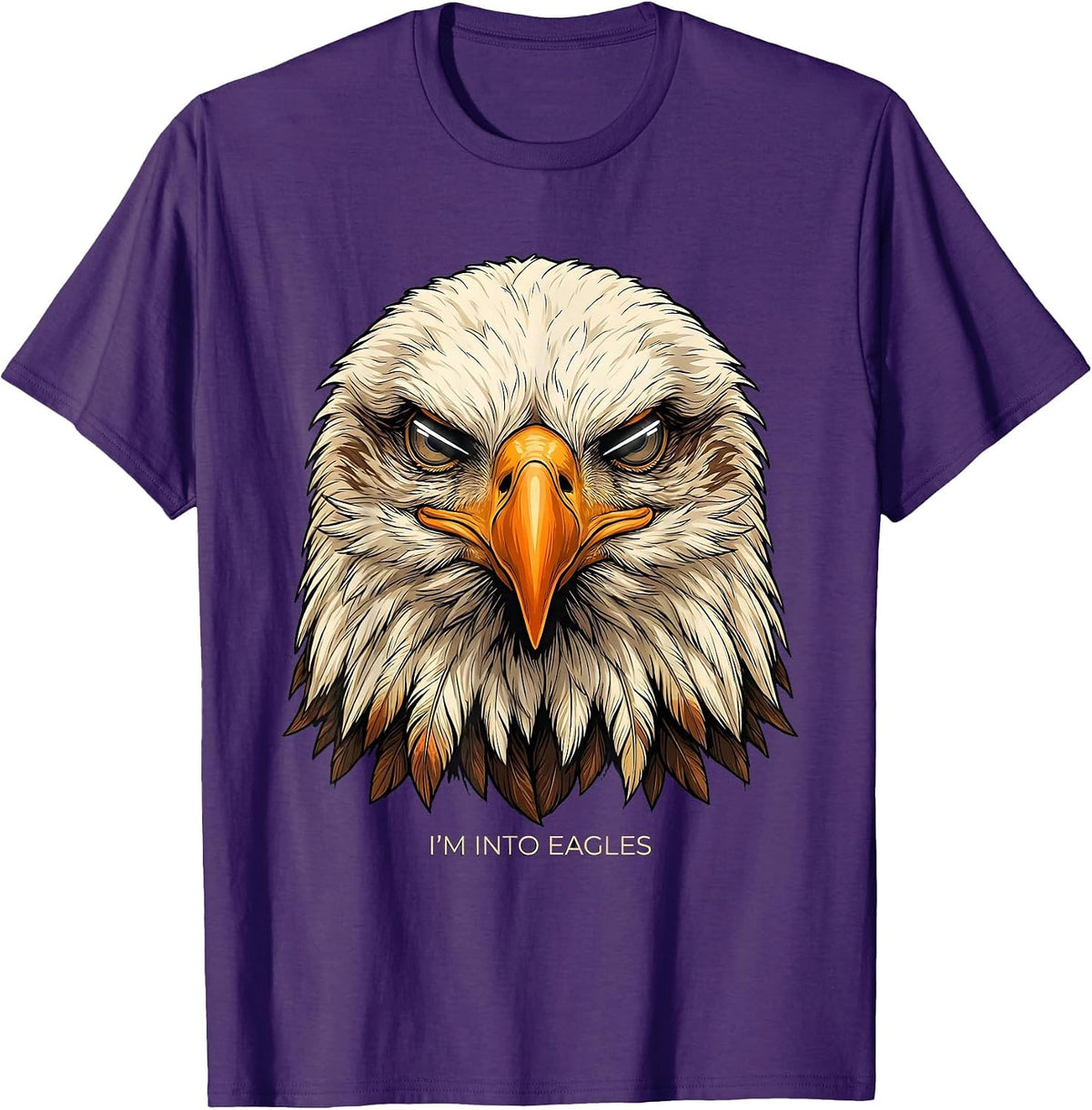 I'm Into Eagles Funny Bald Eagle Sunglasses Bird Lover Humor T-Shirt - Purple