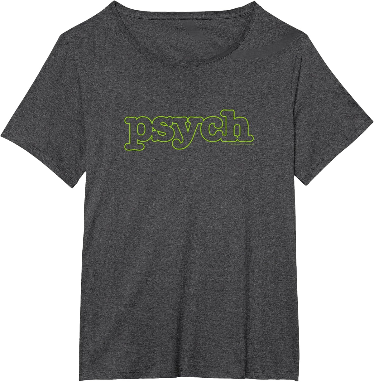 Psych Outline Logo Comfortable T-Shirt - Official T-Shirt T-Shirt - Dark Heather Grey