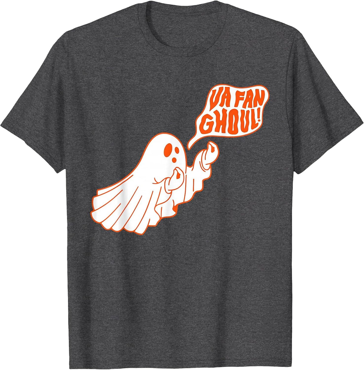Va Fan Ghoul Ghost Italian Halloween Funny Costume Men Women T-Shirt - Dark Heather Grey