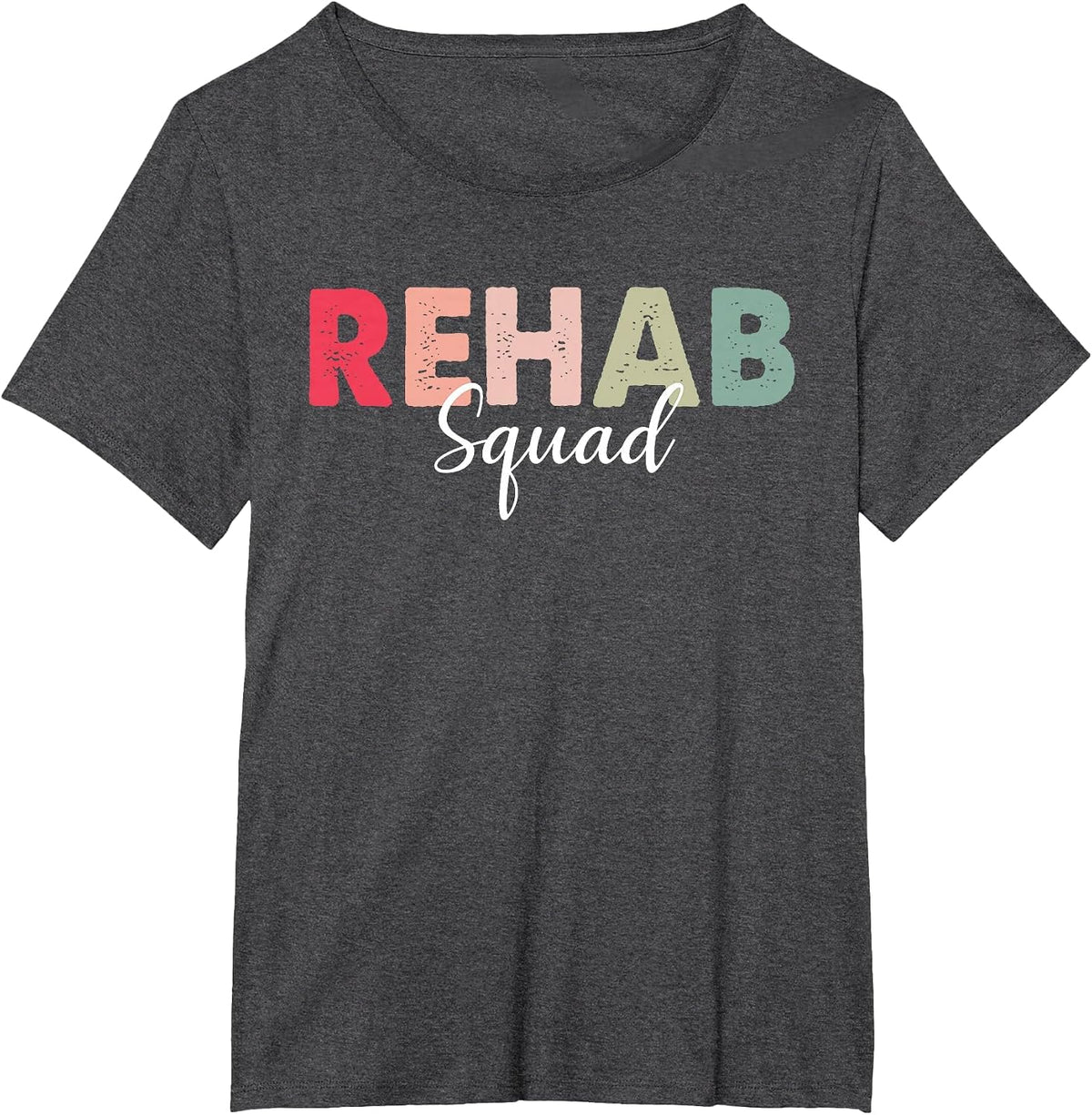 Rehab Squad Rehabilitation Awareness Week OT PT ST Vintage T-Shirt - Dark Heather Grey