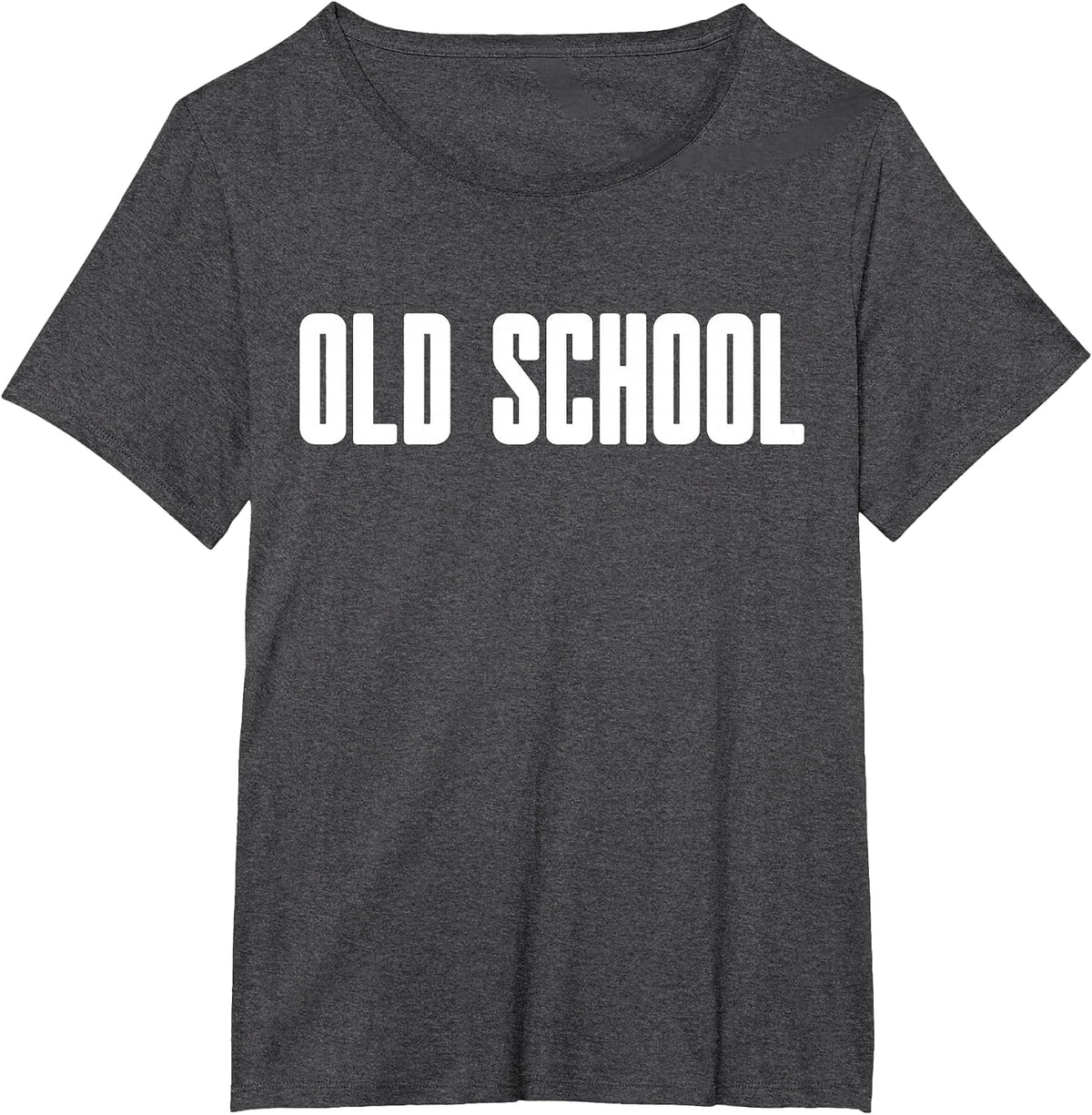Old School - Mens Womens Classical Trendy 70s 80s 90s Fun T-Shirt - Dark Heather Grey