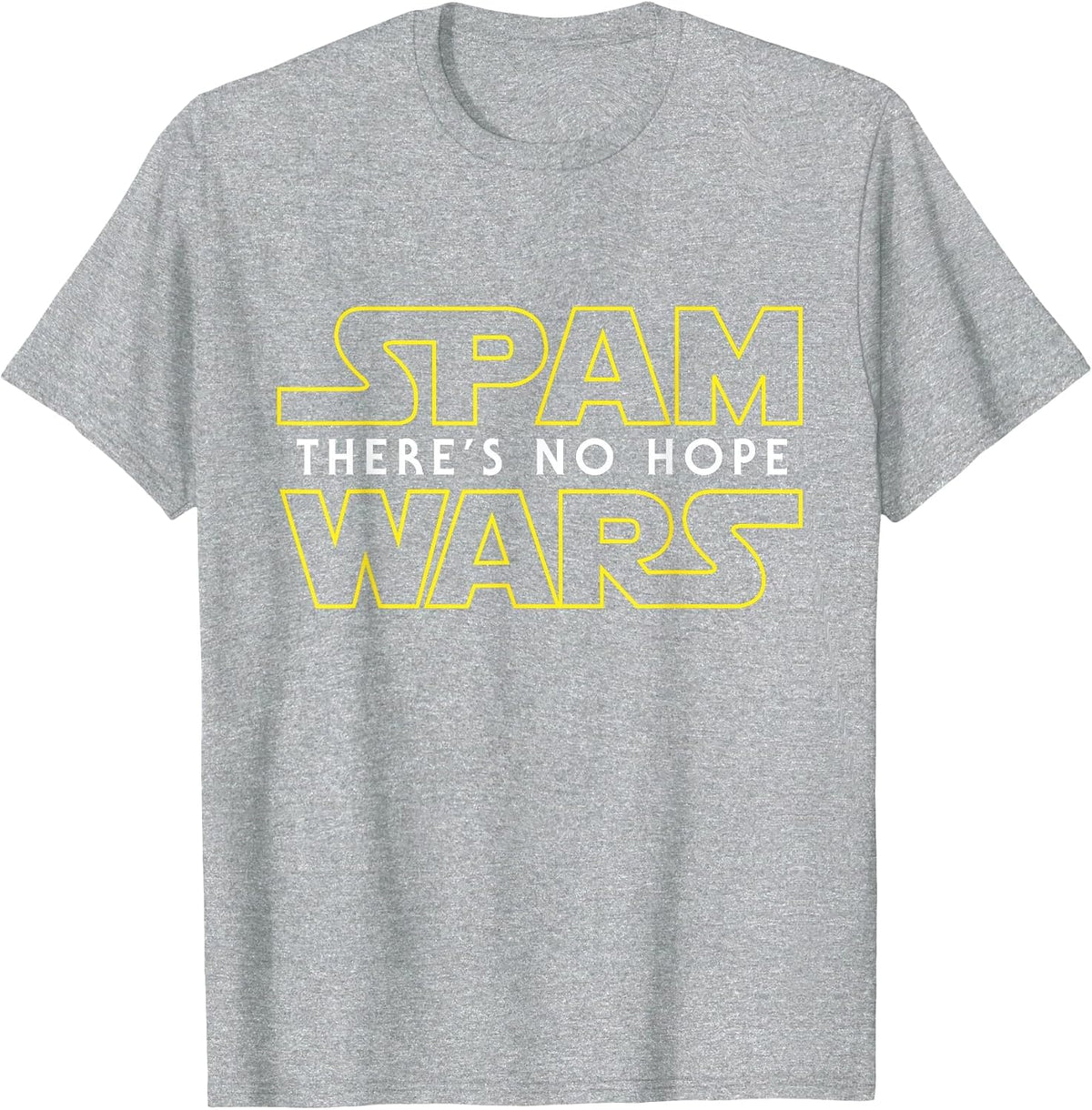Funny Spam Shirt Computer Geek Tee Spam Wars T-Shirt - Heather Grey