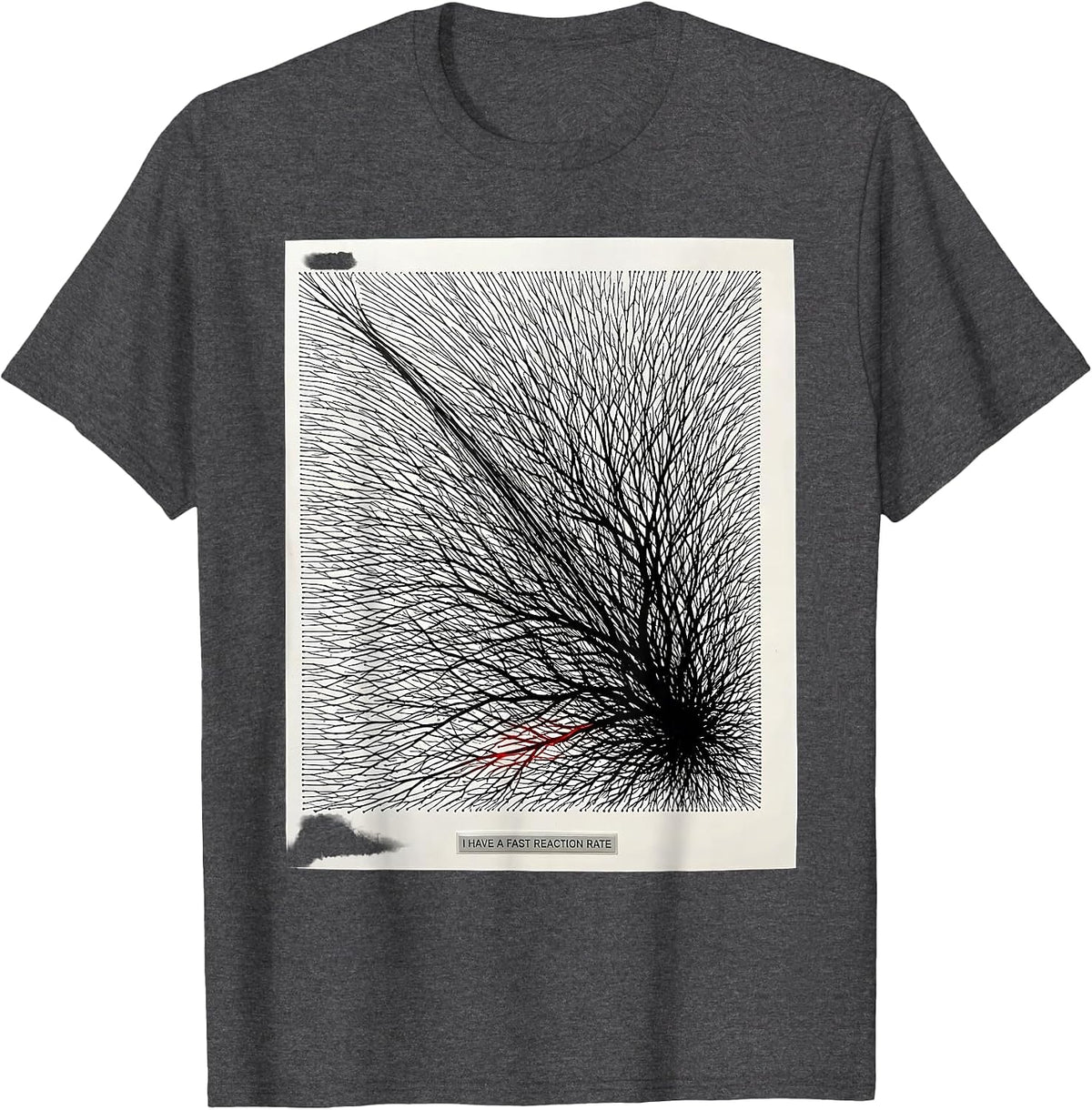 Men's I Have A Fast Reaction Rate Funny Science Chemistry Nerd T-Shirt - Dark Heather Grey