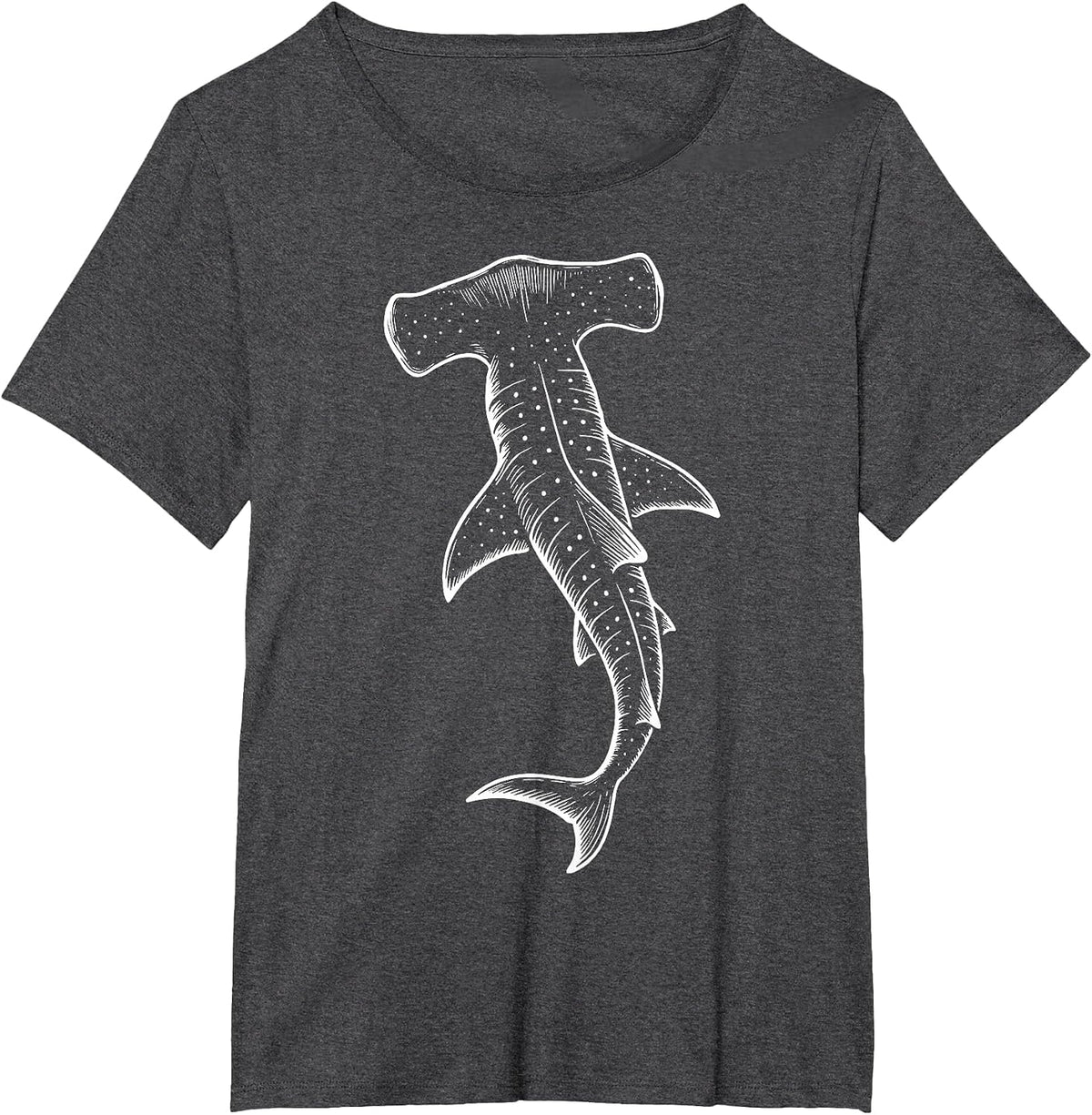 Hammerhead Shark T-Shirt - Dark Heather Grey