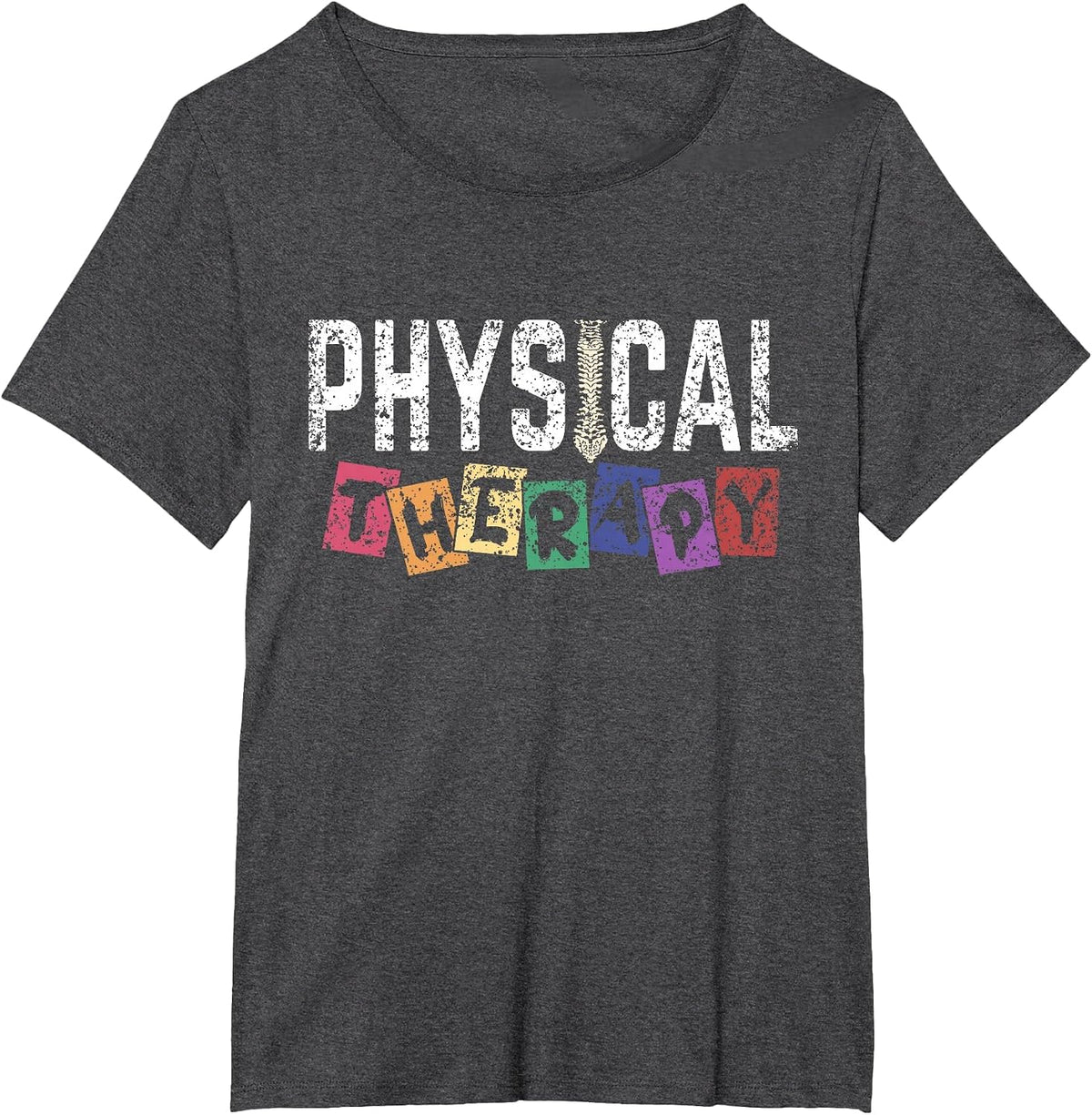 Physical Therapy Pt Women Job Physical Therapist T-Shirt - Dark Heather Grey