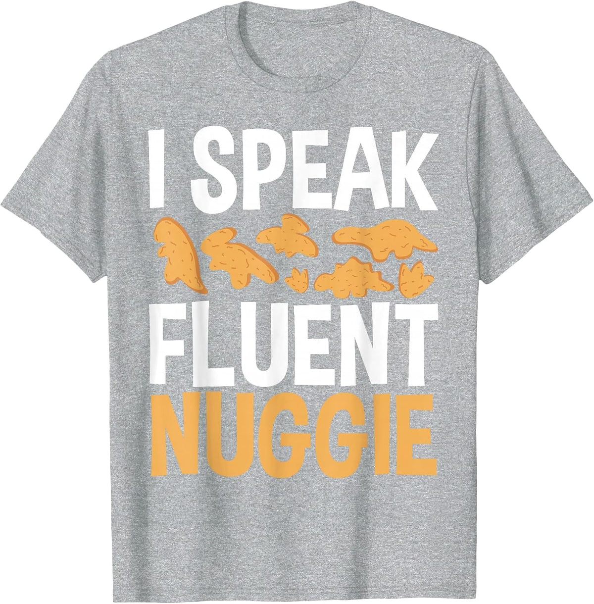 Dino Nuggets Chicken Nugget Keychain Dino Nugget Lover T-Shirt - Heather Grey