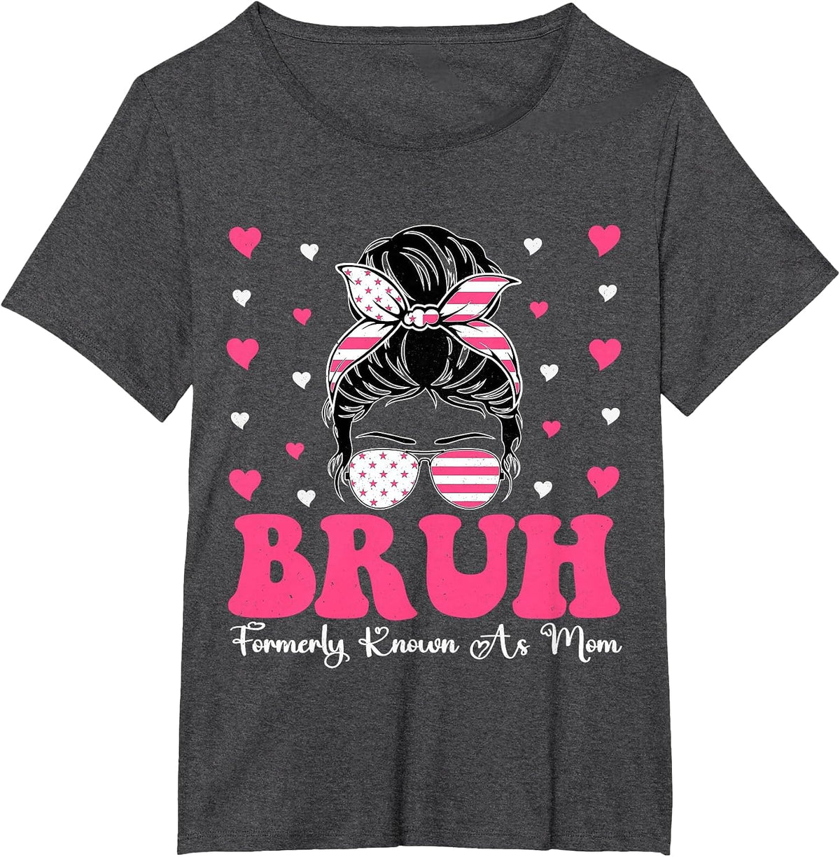 Bruh Formerly Known As Mom Funny Mother's Day T-Shirt - Dark Heather Grey