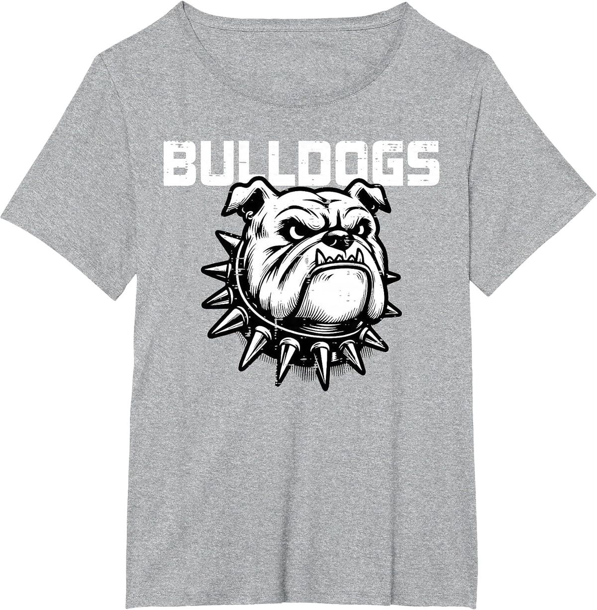 Bulldog Men Women Kids Girls Boys Youth Teen T-Shirt - Heather Grey