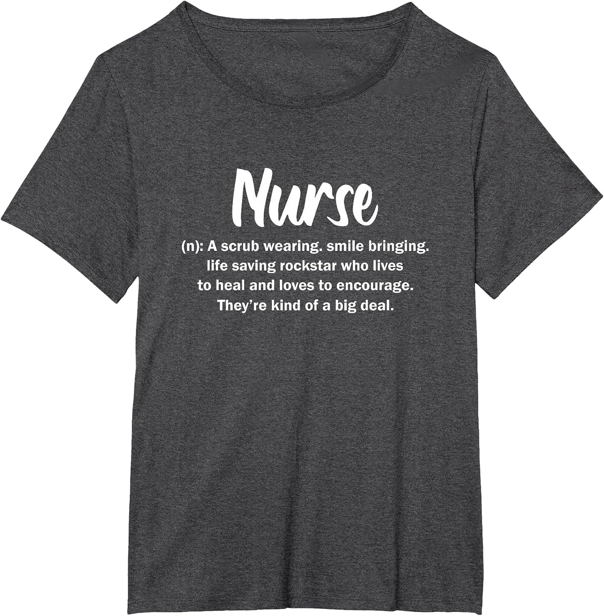 Nurse Funny Definition T-Shirt - Dark Heather Grey