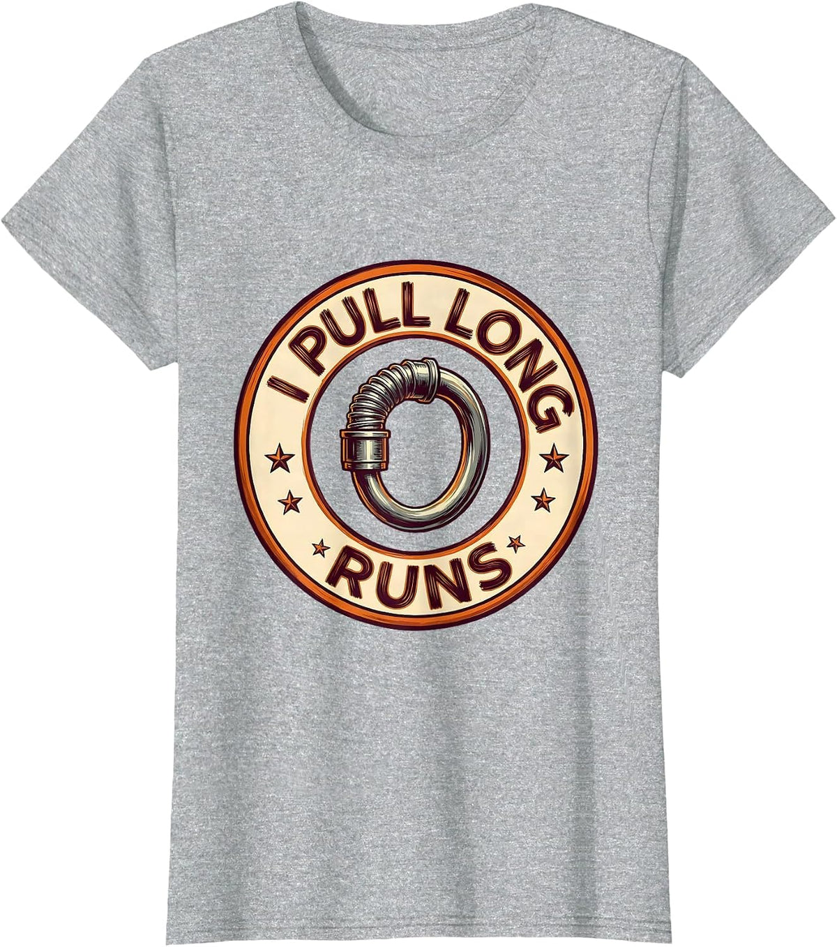 Women's I Pull Long Runs Funny Electrician Engineer Sarcastic Gift T-Shirt - Heather Grey
