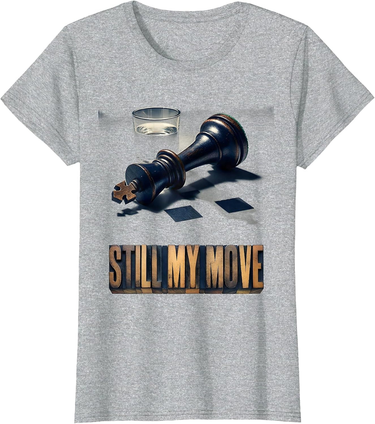 Women's Still My Move Funny Chess Player Lover Gift Chess Enthusiast T-Shirt - Heather Grey