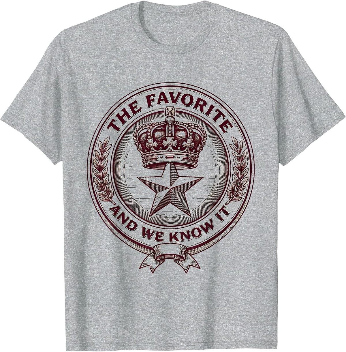 Men's The Favorite And We Know It Daughter Design T-Shirt - Heather Grey