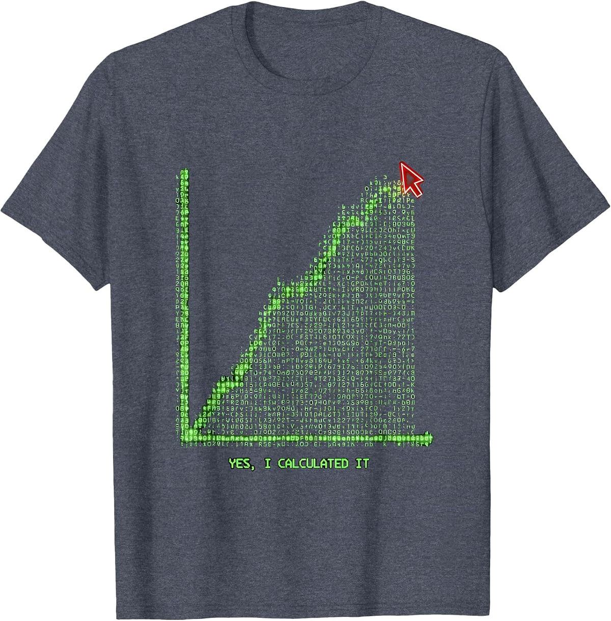 Men's Yes I Calculated It Funny Chemistry Science Nerd Gift T-Shirt - Heather Blue