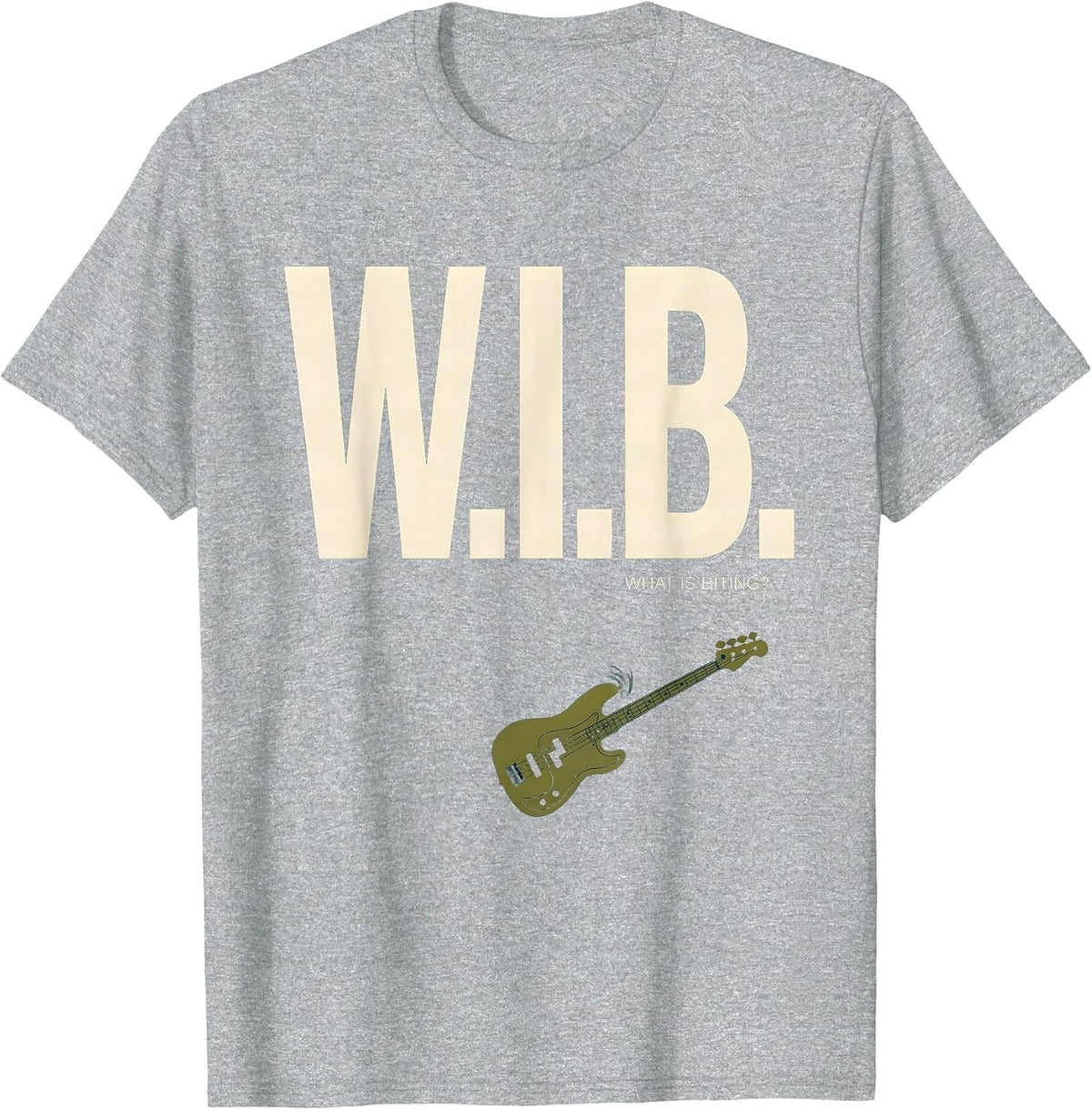 Men's W.I.B. Funny Fishing Humor Bass Angler Gift for Boys T-Shirt - Heather Grey