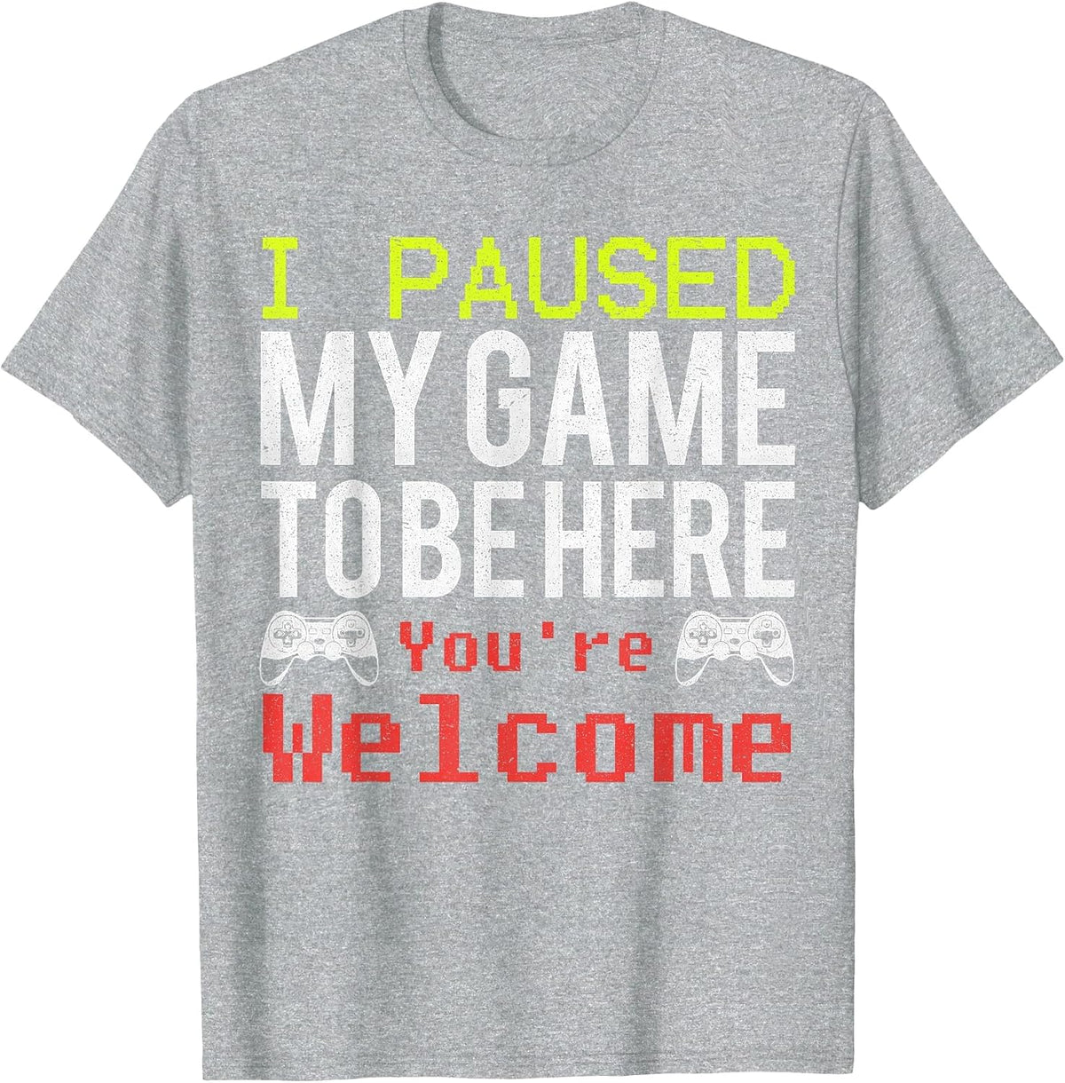 Video Game Shirt for Gamers T-Shirt - Heather Grey