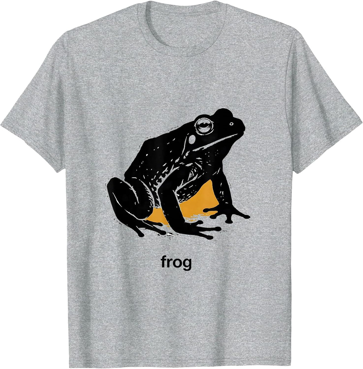 Men's frog Minimal Line Art Abstract Sketch Scribble Frog Lover T-Shirt - Heather Grey