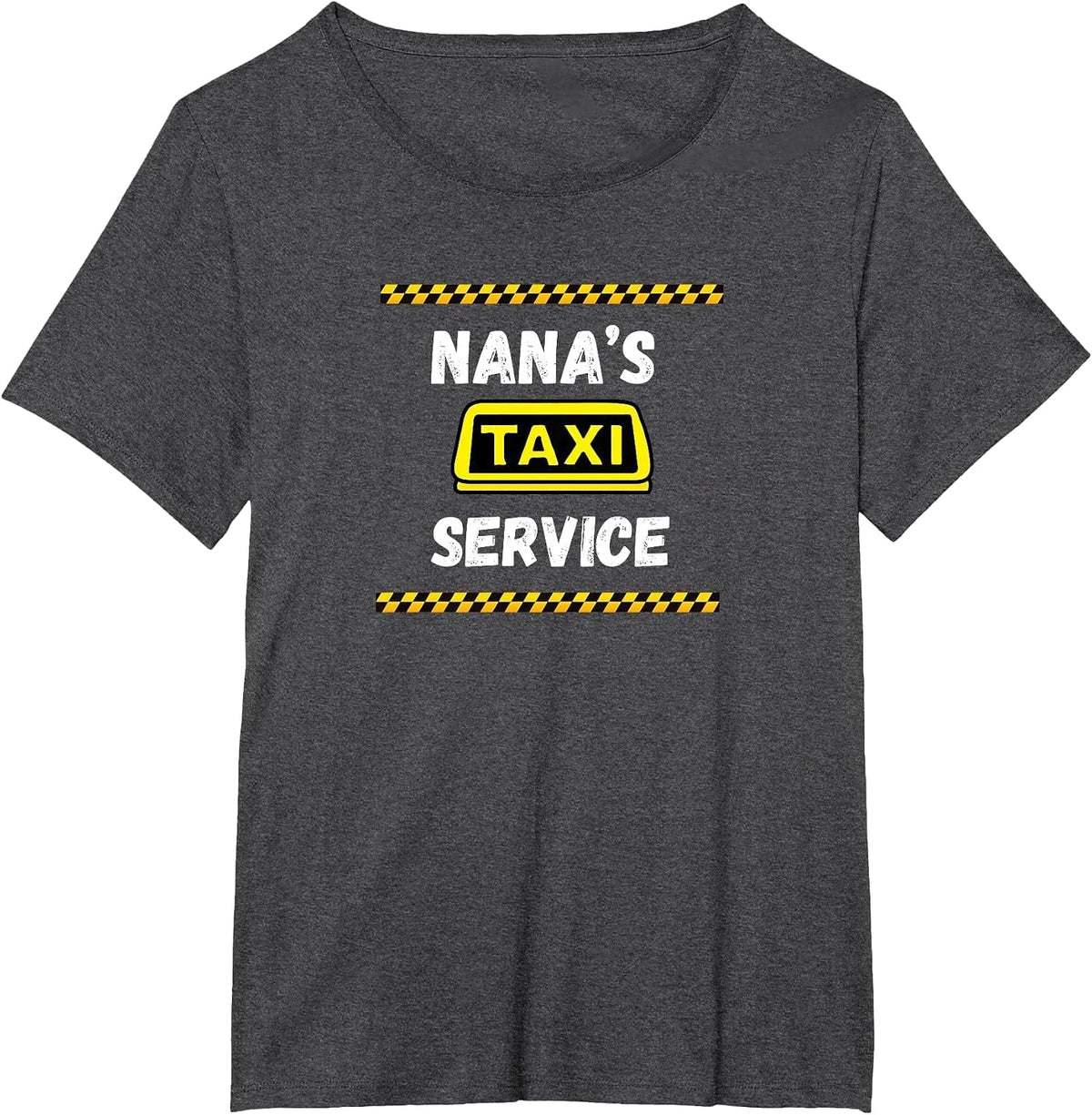 Funny Nana's Taxi Service Cab Driver Family Taxi T-Shirt - Dark Heather Grey