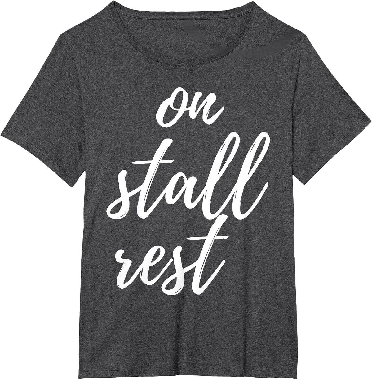 On Stall Rest Funny Horse Riding Equestrian Farm Western T-Shirt - Dark Heather Grey