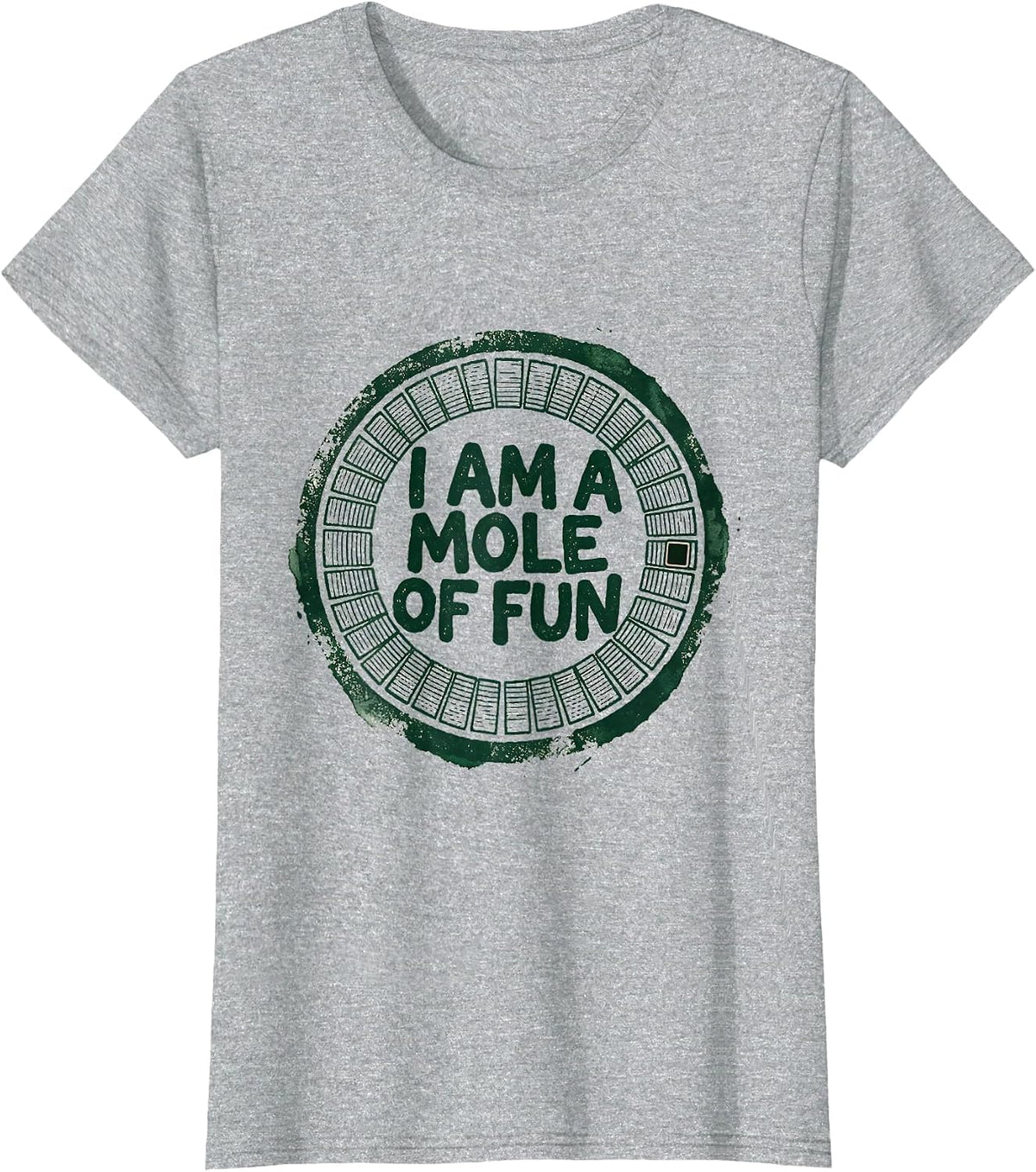 I Am A Mole Of Fun Rubber Stamp Chemistry Teacher Science T-Shirt - Heather Grey