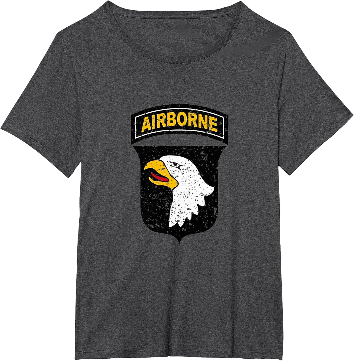 101st Airborne Division Screaming Eagles Veterans Day Xmas T-Shirt - Dark Heather Grey
