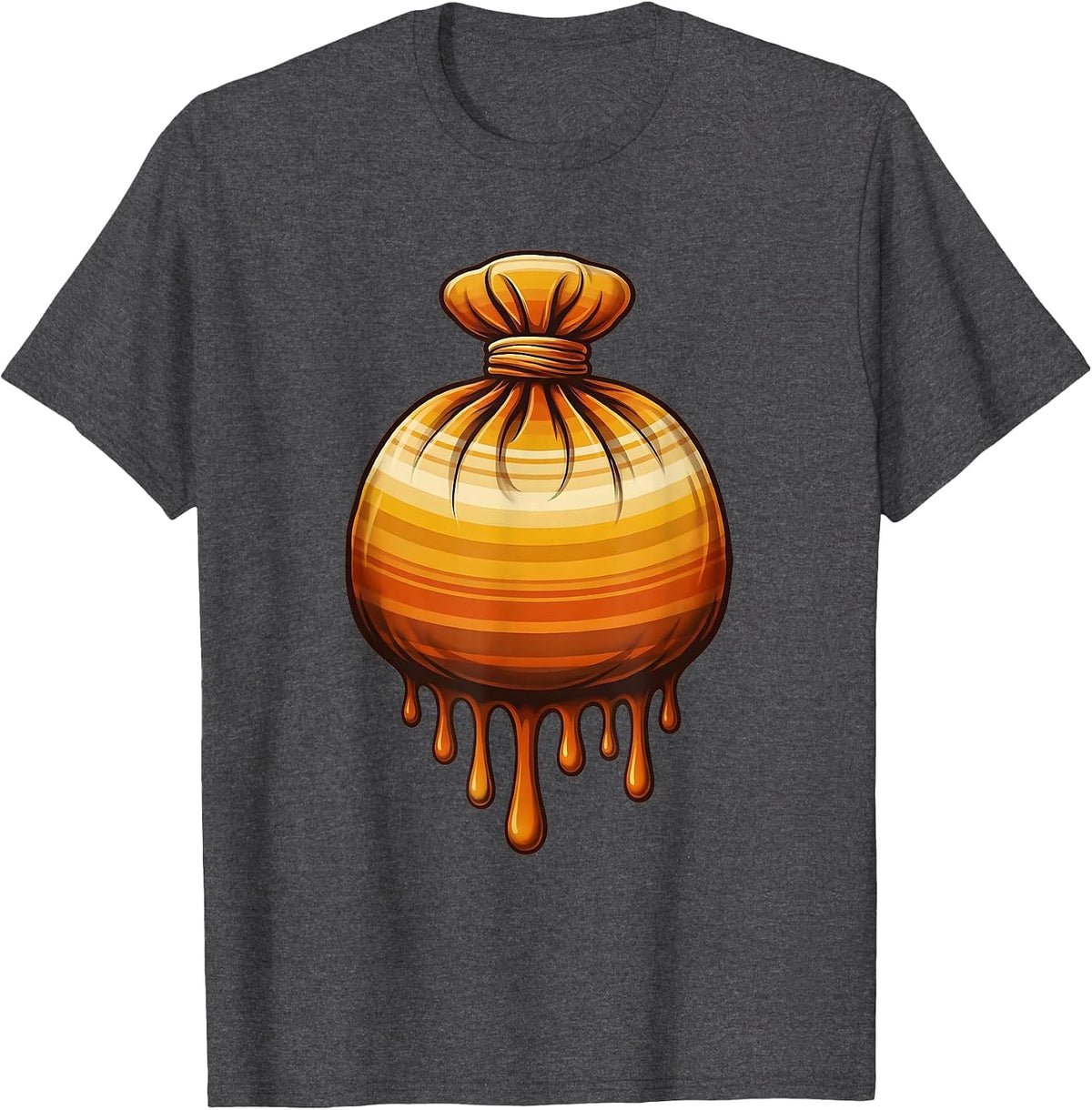 School Nurse Ice Pack Graphic Tee T-Shirt - Dark Heather Grey