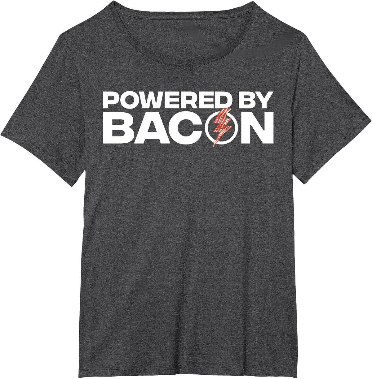 Funny Bacon Design for Men Women Boys Girls Pork Bacon Lover T-Shirt - Dark Heather Grey