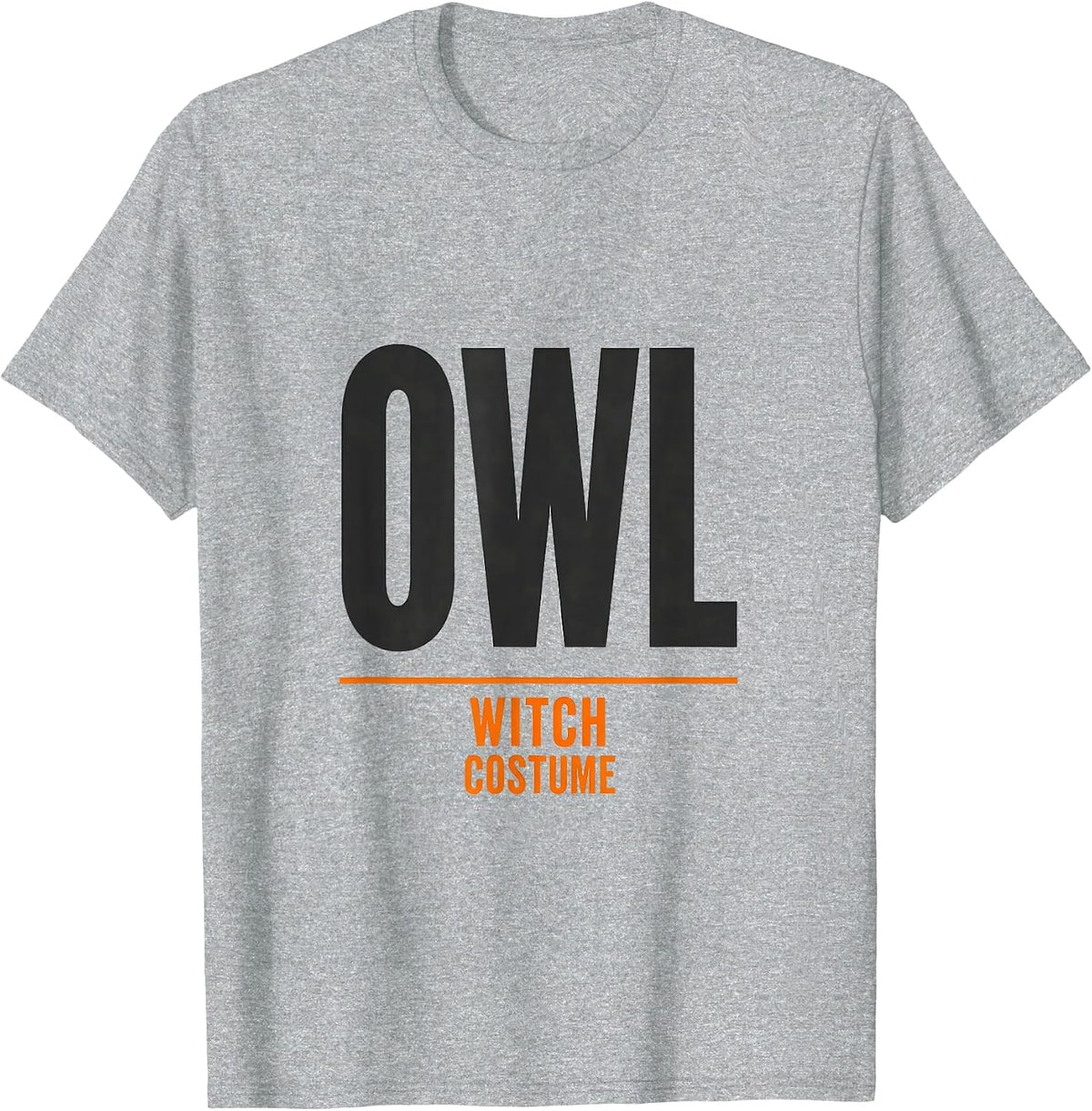 Men's Owl Witch Costume Minimalist Halloween Animal Lover T-Shirt - Heather Grey
