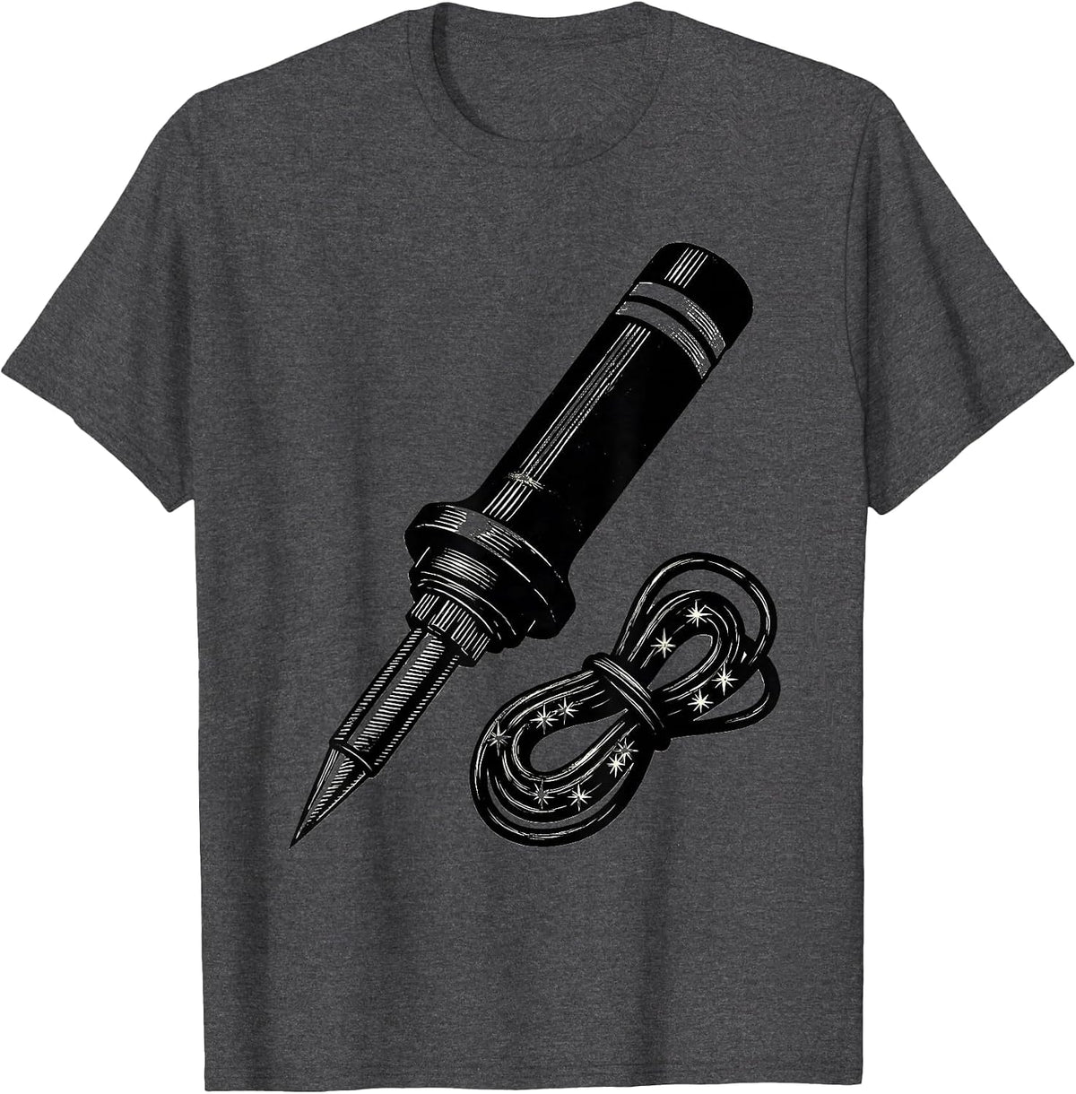 Soldering Iron Patriotic Skilled Trades Worker Gift T-Shirt - Dark Heather Grey