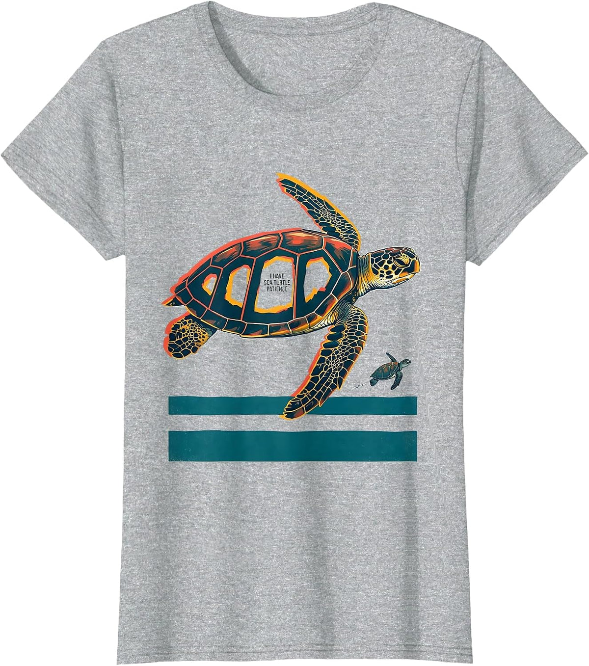 Women's I Have Sea Turtle Patience Funny Sea Turtle Lover Ocean T-Shirt - Heather Grey