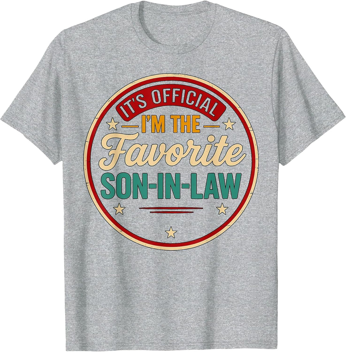 Official Son-in-Law T-Shirt - Heather Grey