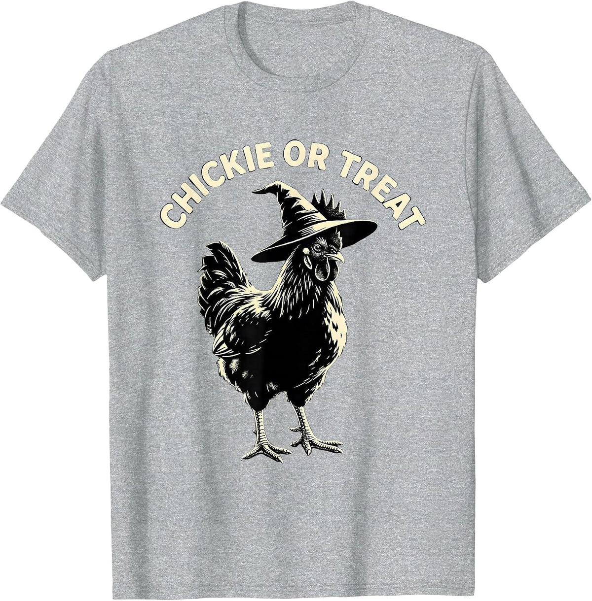Men's Chickie Or Treat Funny Chicken Halloween Costume Farm Lover T-Shirt - Heather Grey