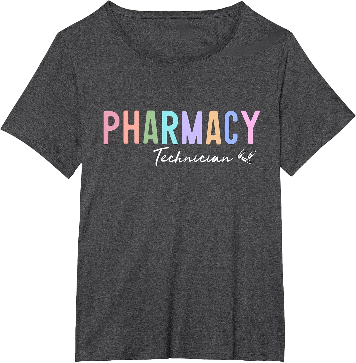 Pharmacy Technician Certified Pharm Tech T-Shirt - Dark Heather Grey