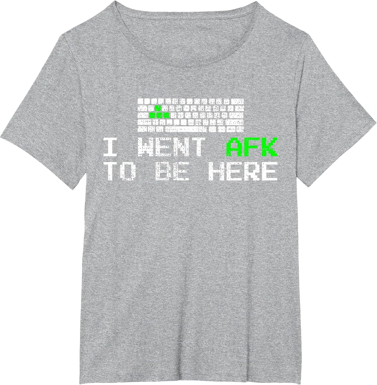 PC Gaming Keyboard AFK Keys Gamer T-Shirt - Heather Grey