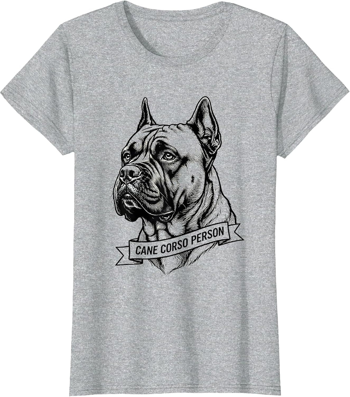 Cane Corso Person Italian Mastiff Dog Lover Gift T-Shirt - Heather Grey