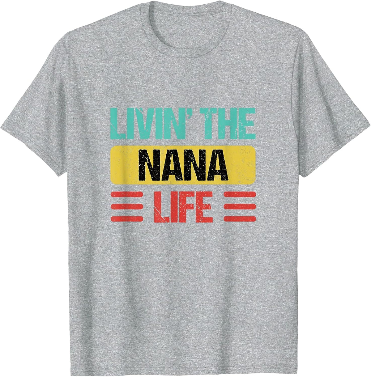 Nana Name T-Shirt - Heather Grey