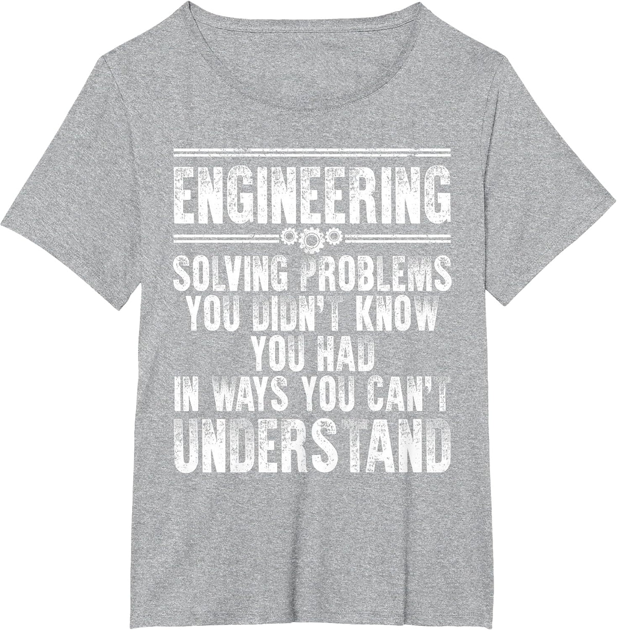 Funny Engineering Design for Men Women Kids Engineer Student T-Shirt - Heather Grey