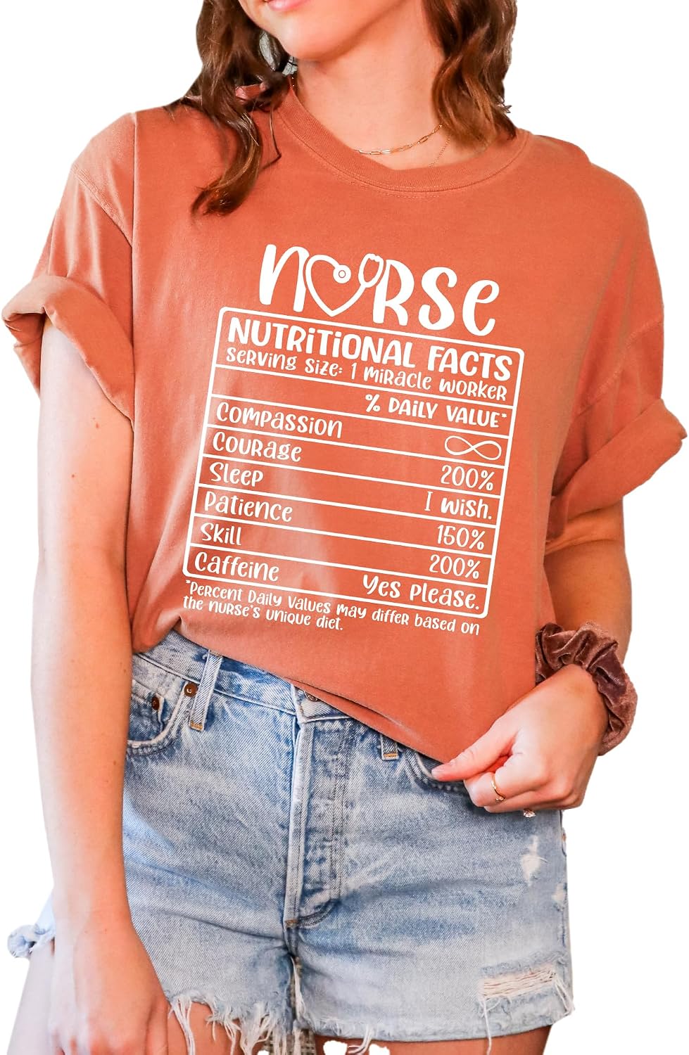 Nurse T-Shirt Medical School Shirt Retro Look Oversized Unisex Graphic Tee for Nurse 100% Cotton Premium Quality Gift for
