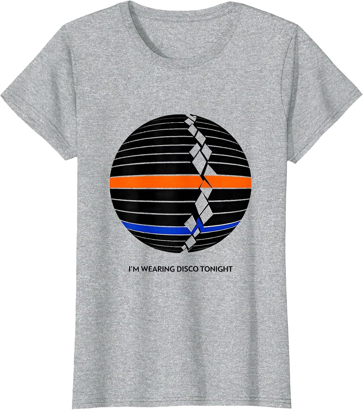 Women's I'm Wearing Disco Tonight Vintage Retro 70s Disco Party T-Shirt - Heather Grey
