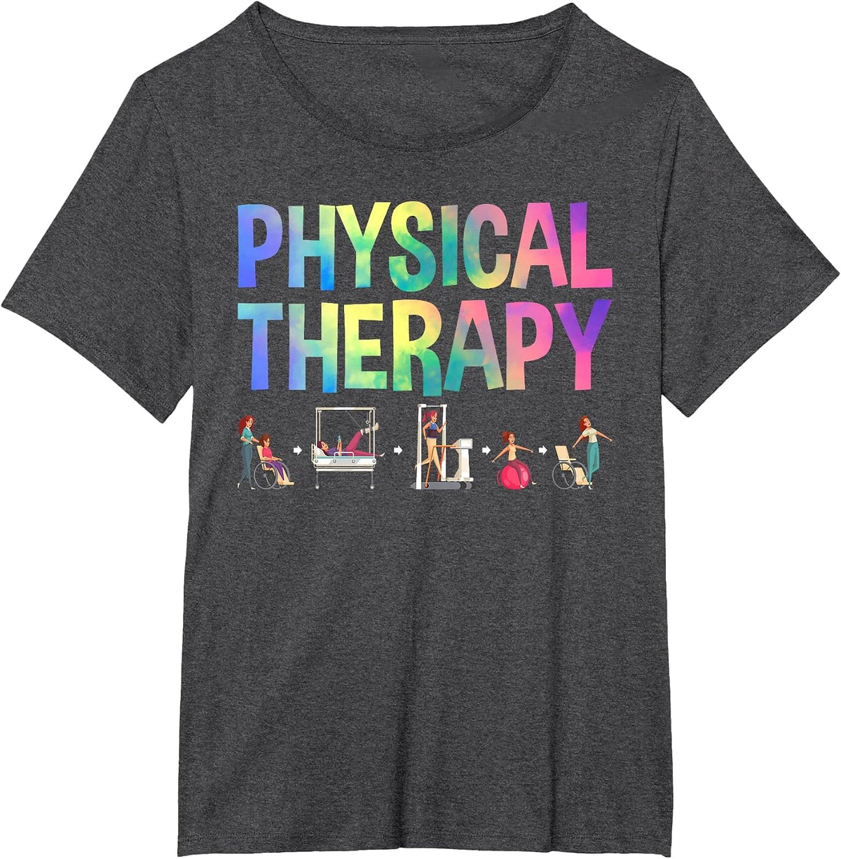 Physical Therapy Physical Therapist Assistant T-Shirt - Dark Heather Grey