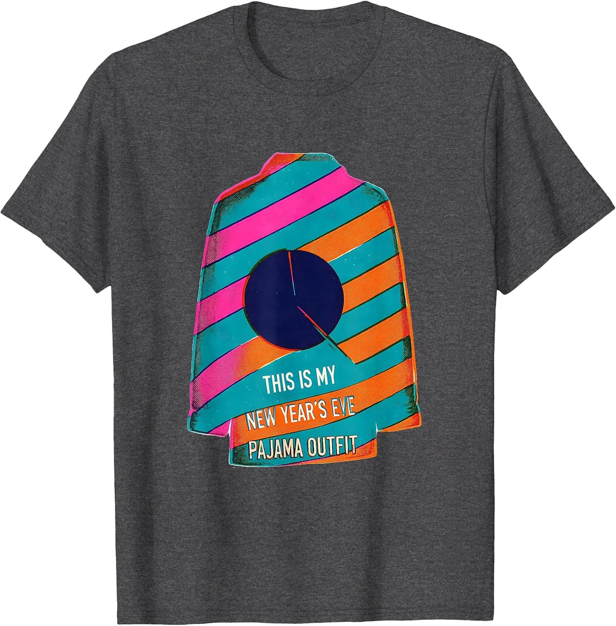 Men's This Is My New Year's Eve Pajama Outfit Family T-Shirt - Dark Heather Grey