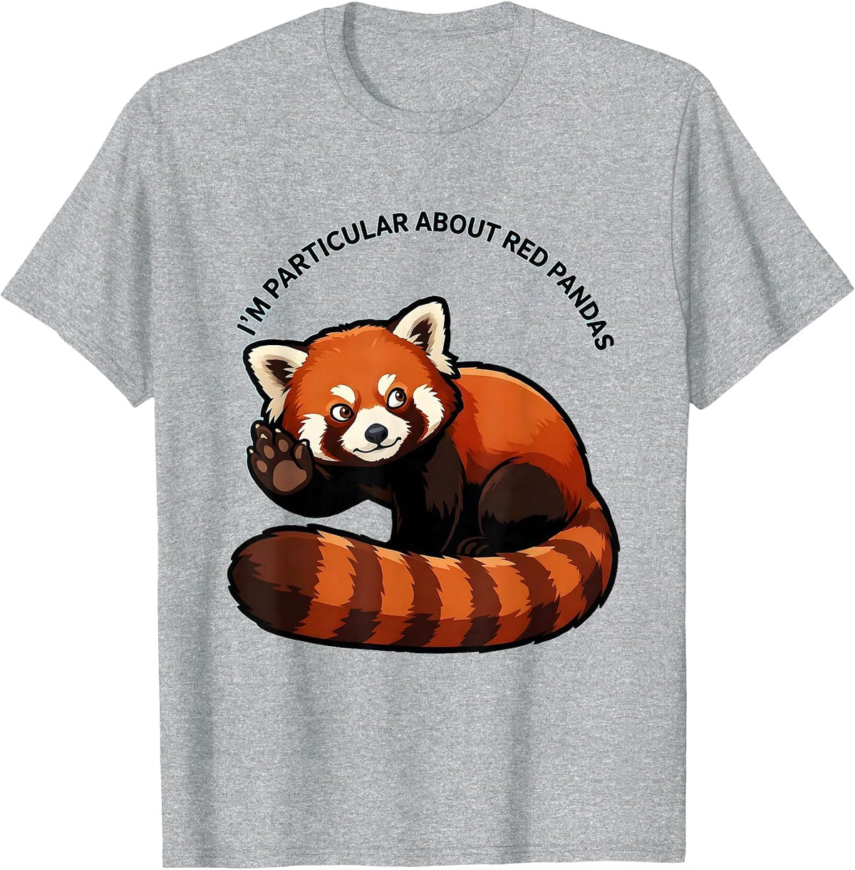 Men's I'm Particular About Red Pandas Funny Red Panda Animal Lover T-Shirt - Heather Grey