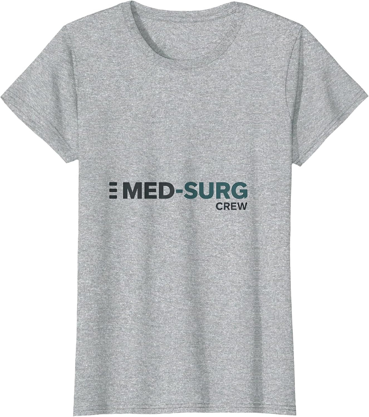 Med-Surg Crew Minimalist Nurse Healthcare Worker T-Shirt - Heather Grey