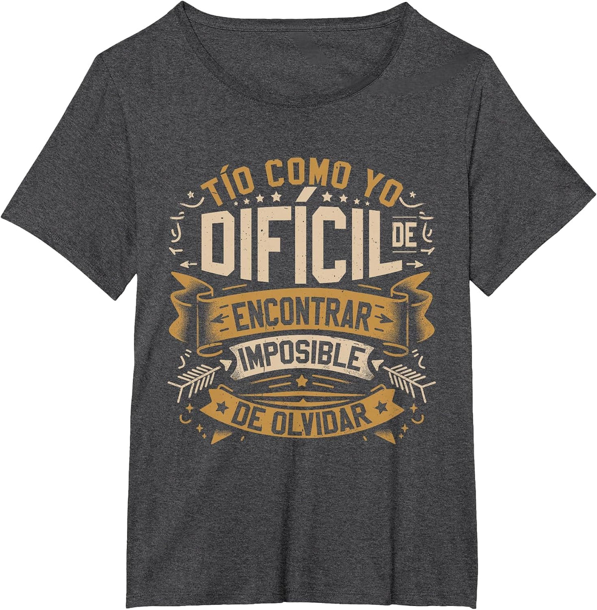 TIO Anuncio Embarazadas Tío Divertido T-Shirt - Dark Heather Grey