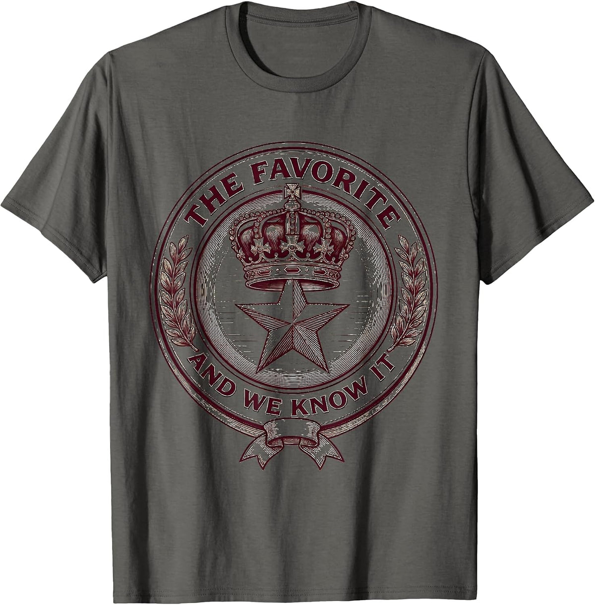Men's The Favorite And We Know It Daughter Design T-Shirt - Asphalt Grey