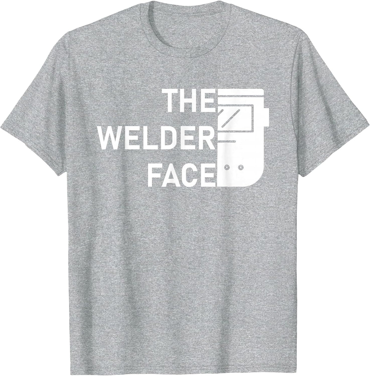 The Welder Face T-Shirt - Heather Grey