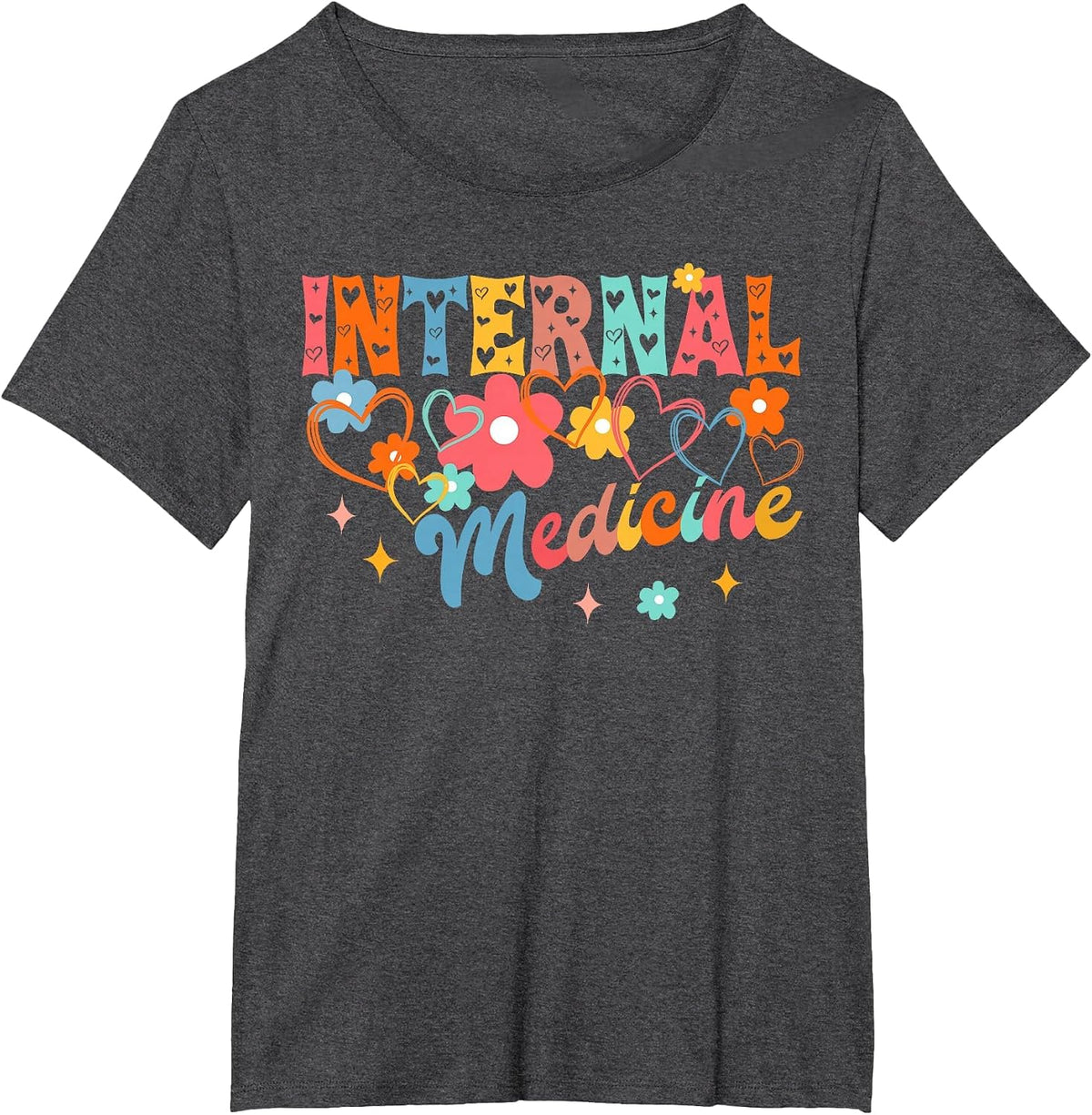Medical Student Doctor Medicine Doctor Internal Medicine T-Shirt - Dark Heather Grey